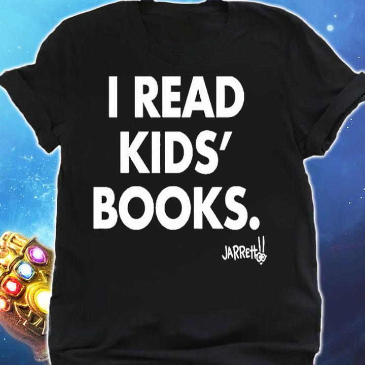 Jarrett I Read Kids Books T-Shirt shirt