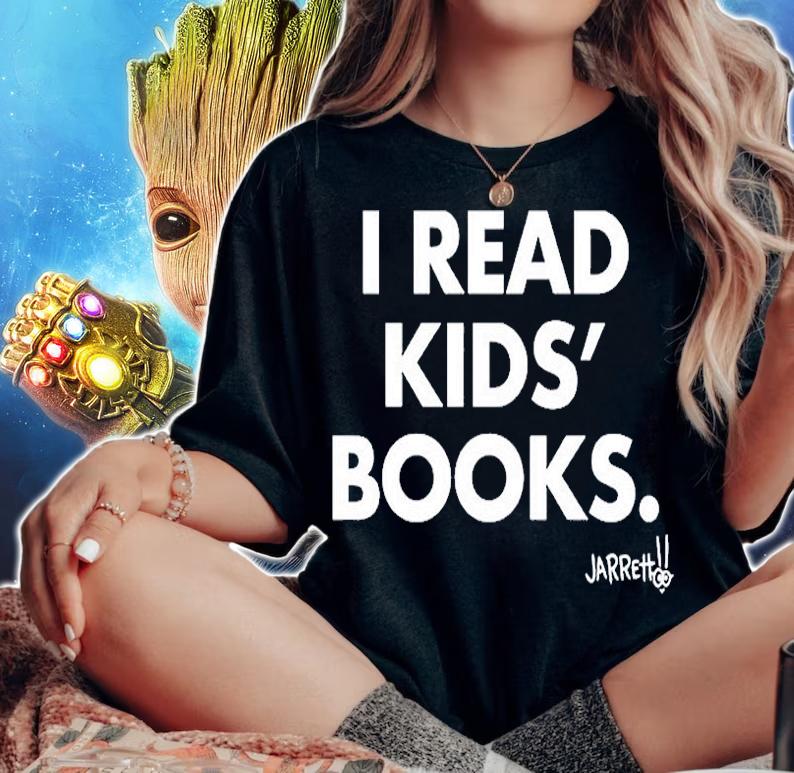Jarrett I Read Kids Books T-Shirt woman shirt