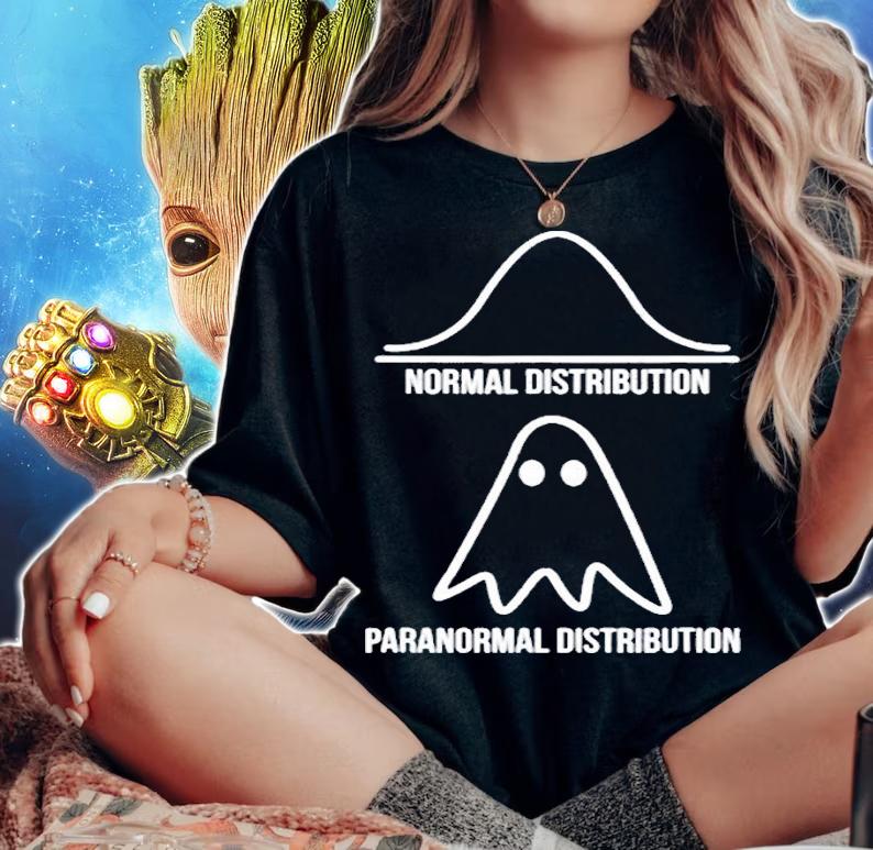 Normal Distribution Paranormal Distribution Nerd T-Shirt woman shirt