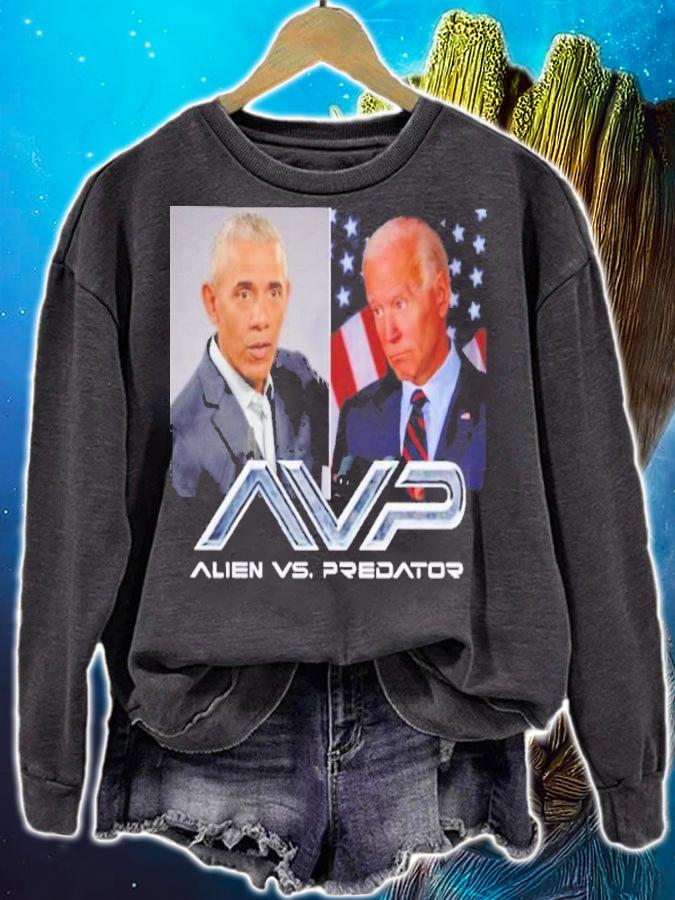Obama Joe Biden Alien Vs Predator Shirt sweatshirt