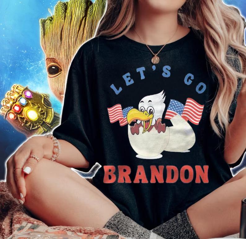 Official lets Go Brandon With Eagle In Egg T-Shirt woman shirt