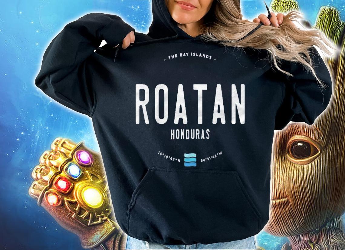 Roatan Honduras Beach Waves The Bay Island Shirt hoodie
