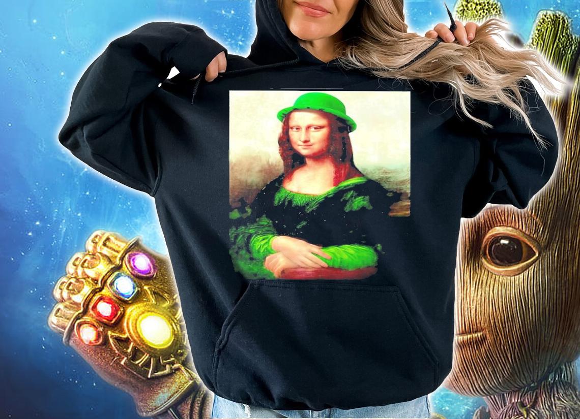 St Patrick's Day Lucky Mona Lisa Shirt hoodie
