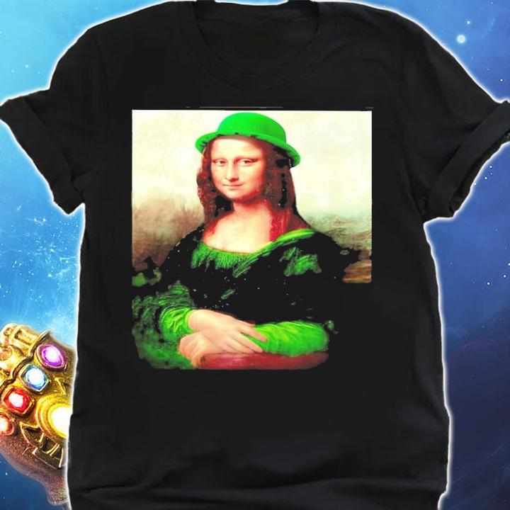 St Patrick's Day Lucky Mona Lisa Shirt shirt