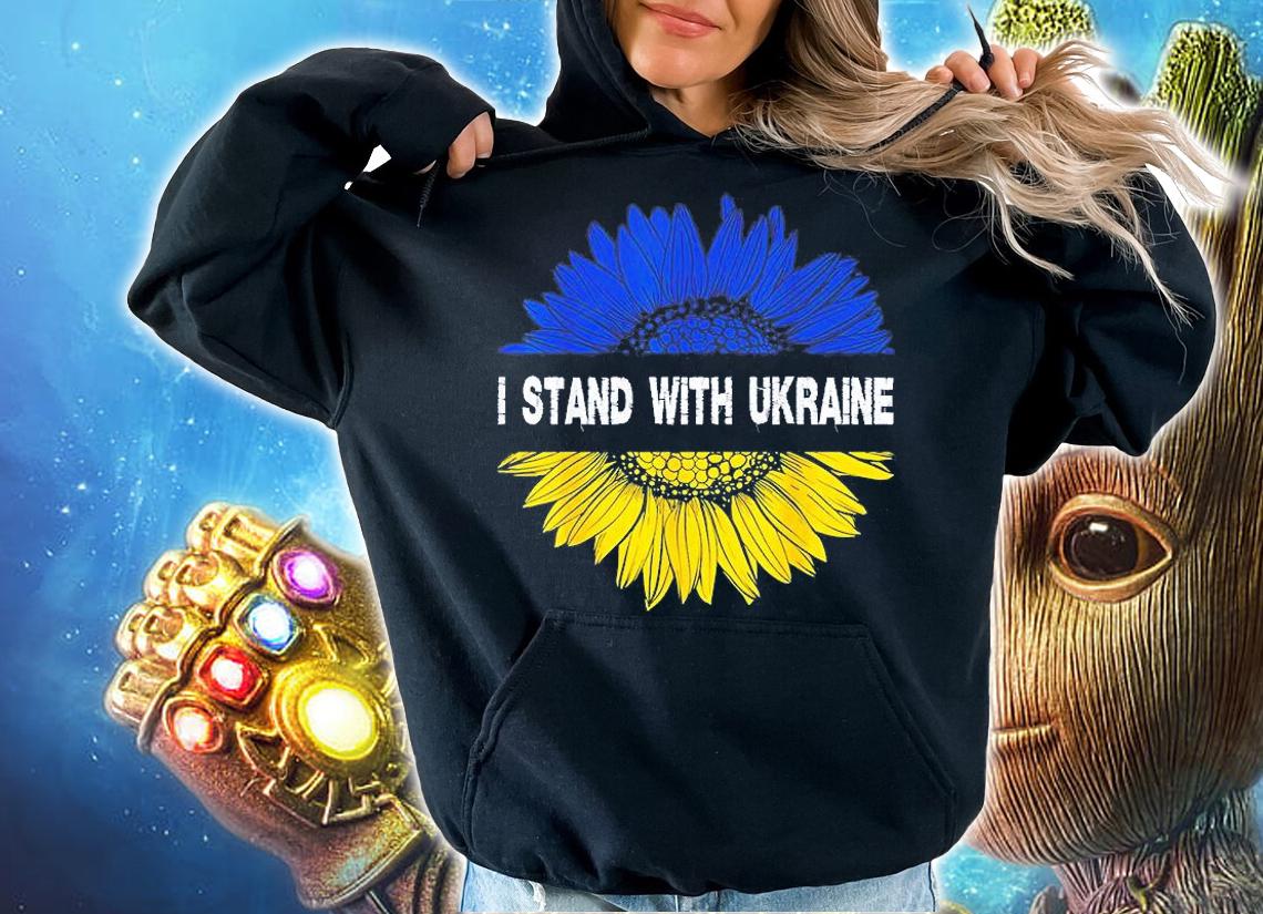 Sunflower I Stand With Ukraine t-shirt hoodie