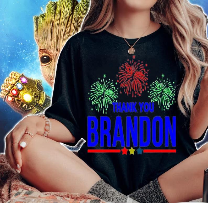 Thank You Brandon Fireworks T-Shirt woman shirt