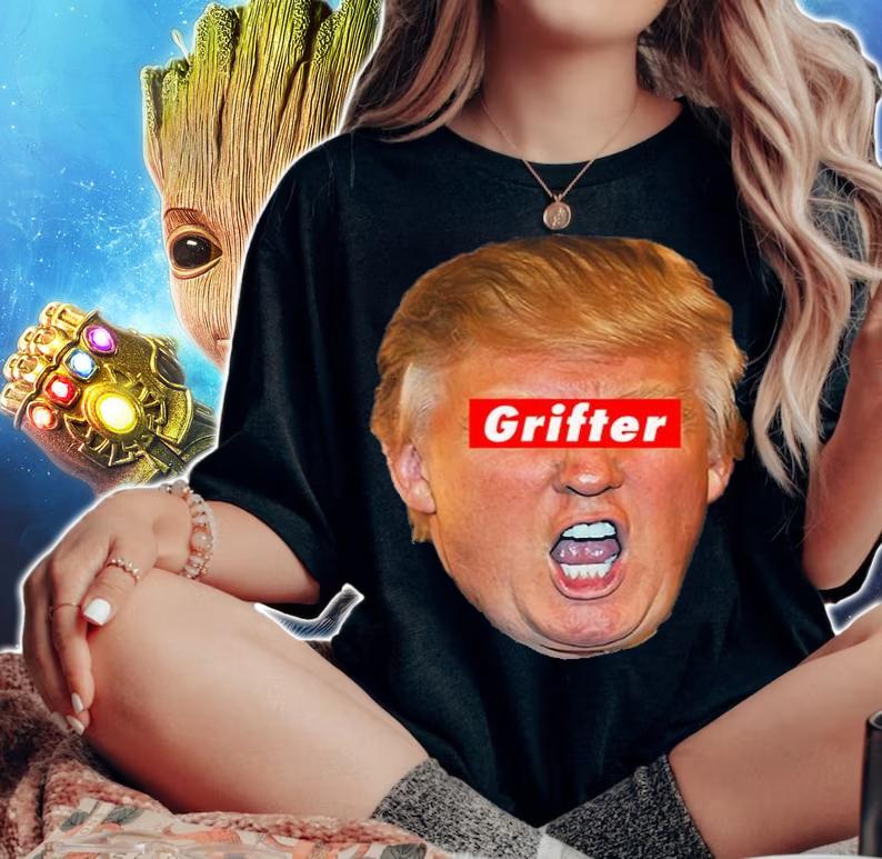 Trump Grifter Anti Trump Face T-Shirt woman shirt