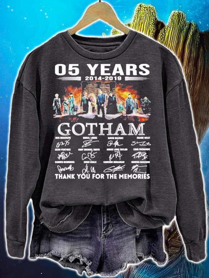 05 years 2014 2019 Gotham thank you for the memories t-shirt sweatshirt