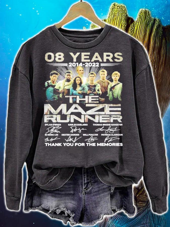 08 years 2014 2022 The Maze Runner signatures t-shirt sweatshirt