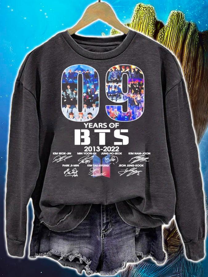 09 Years Of BTS 2013 2022 Signatures t-shirt sweatshirt