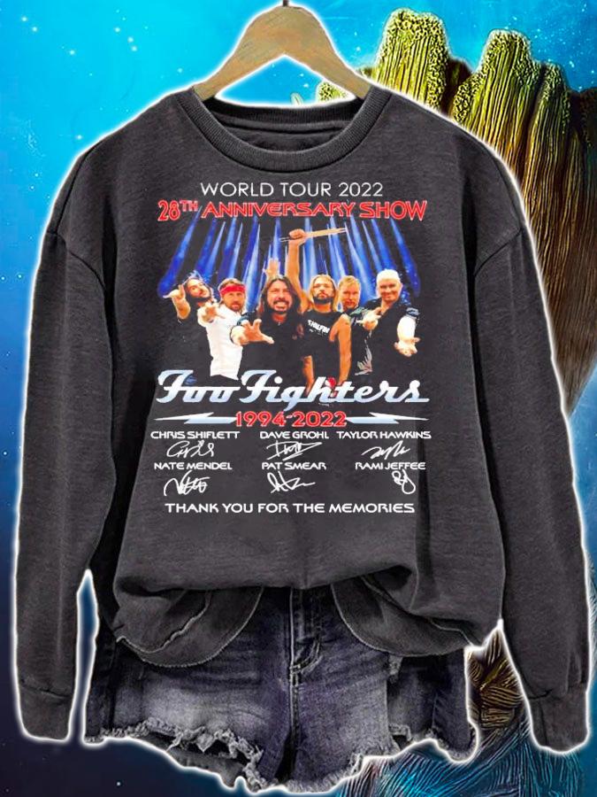28th anniversary show Foo Fighters 1994-2022 signatures t-shirt sweatshirt
