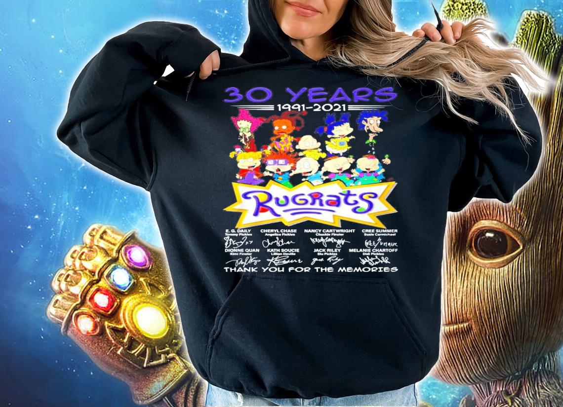 30 years 1991-2021 Rugrats signatures t-shirt hoodie