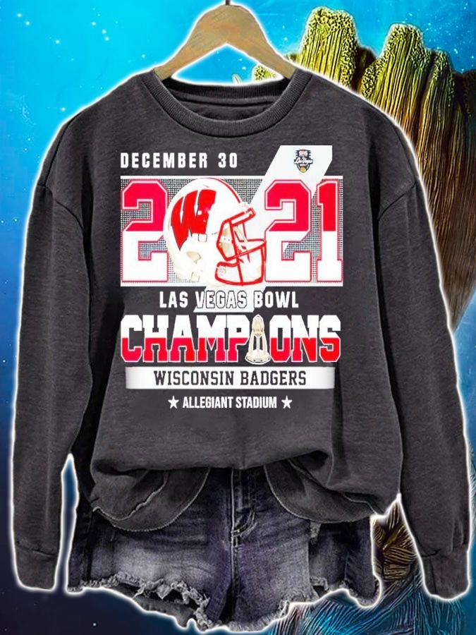 December 30 2021 Las Vegas Bowl Champions Wisconsin Badgers Shirt sweatshirt