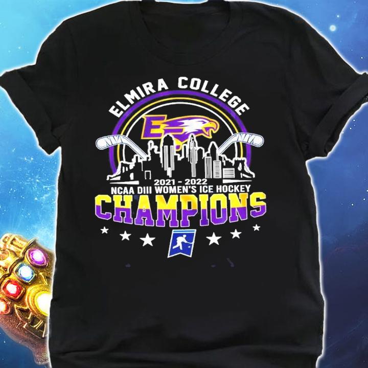 Elmira College 2022 NCAA DIII Women's Ice Hockey Champions 2021-2022 Shirt shirt