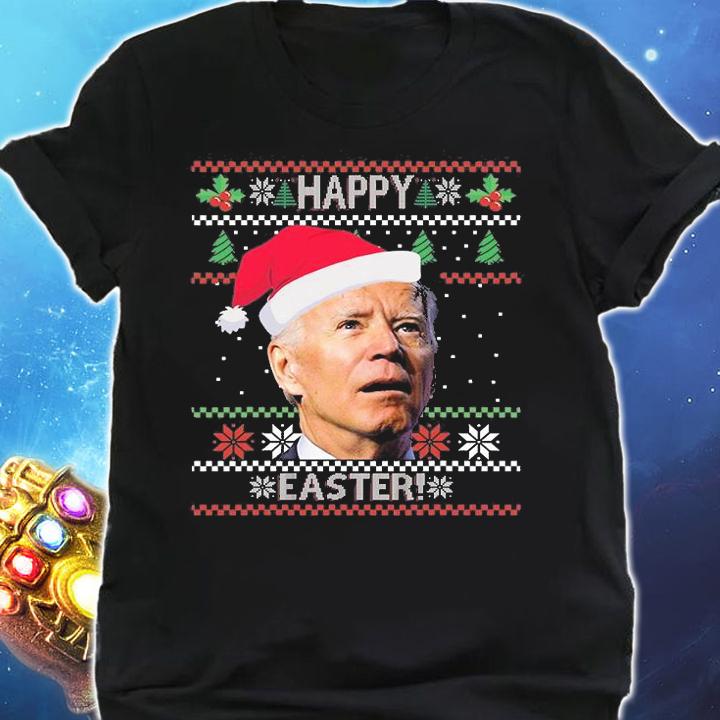 Funny Joe Biden Happy Easter Ugly Christmas Holiday T-Shirt shirt