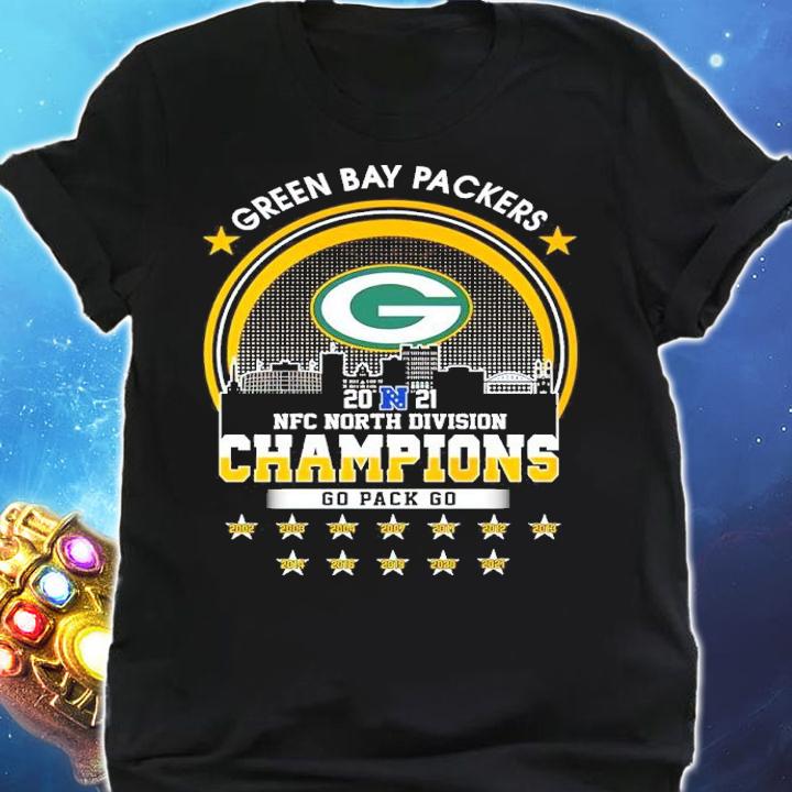 Green Bay Packer 2021 NFC North Division Champions Go Pack Go Shirt shirt