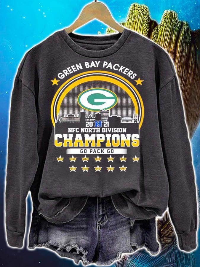 Green Bay Packer 2021 NFC North Division Champions Go Pack Go Shirt sweatshirt