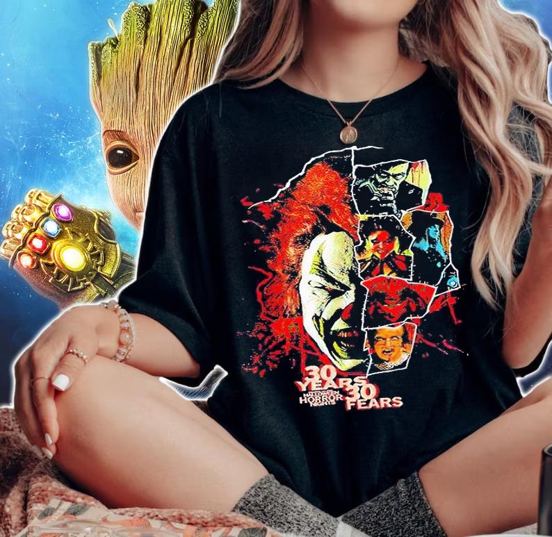 Halloween Horror Nights 30 Years 30 Fears t-shirt woman shirt