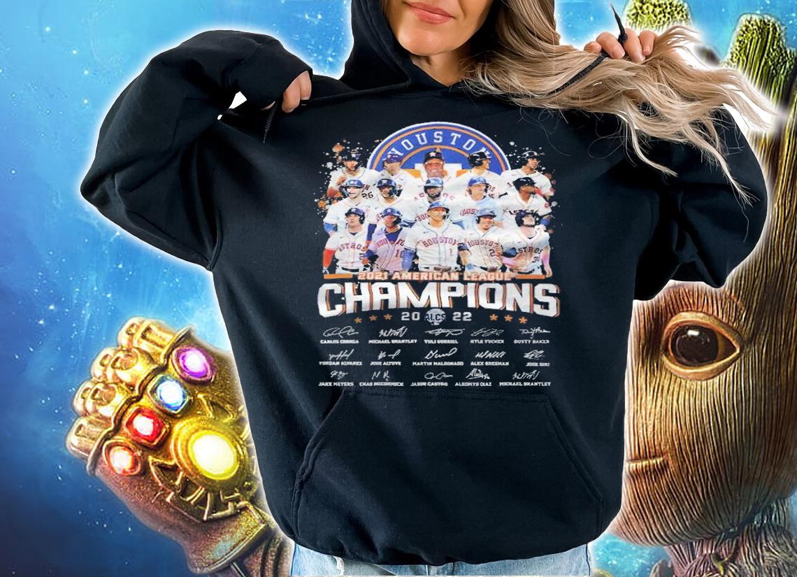 Houston Astros 2021 American League Champions 2022 Signatures Shirt hoodie
