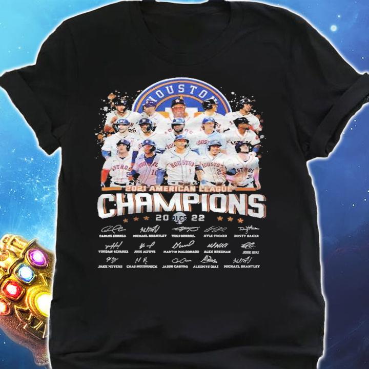 Houston Astros 2021 American League Champions 2022 Signatures Shirt shirt