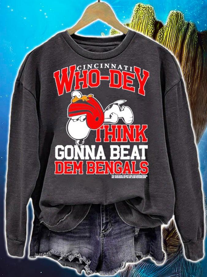Kay Adams Cincinnati Who Dey Think Gonna Beat Dem Bengals Shirt sweatshirt