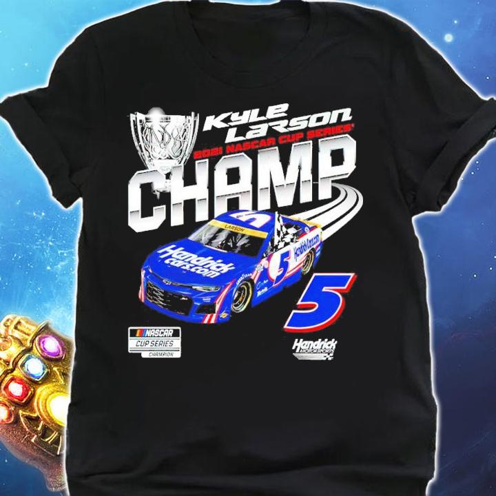 Kyle Larson Hendrick Motorsports Team Collection 2021 NASCAR Cup Series Champion Shirt shirt