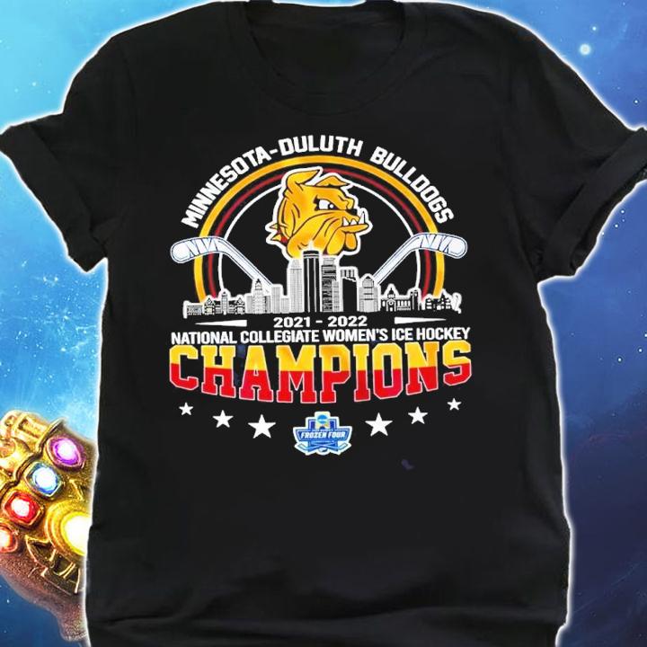 Minnesota-Duluth Bulldogs National Collegiate Women's Ice Hockey Champions 2021-2022 Shirt shirt