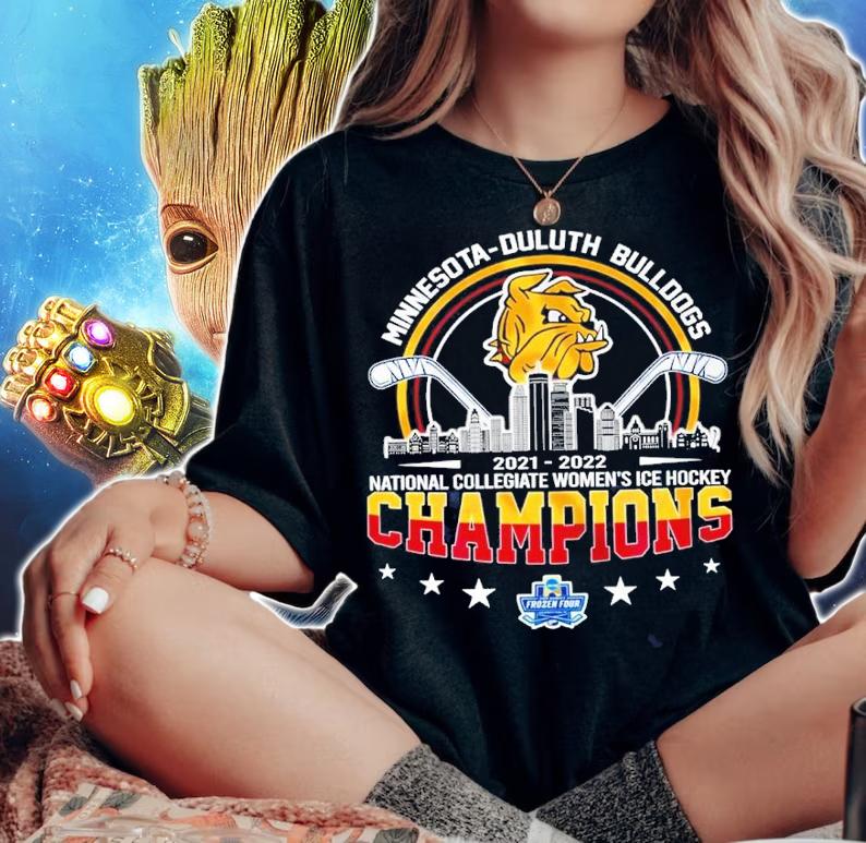 Minnesota-Duluth Bulldogs National Collegiate Women's Ice Hockey Champions 2021-2022 Shirt woman shirt