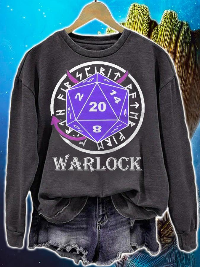 Tabletop Rpg Roleplay Gaming  Dungeons & Dragons Warlock Shirt sweatshirt