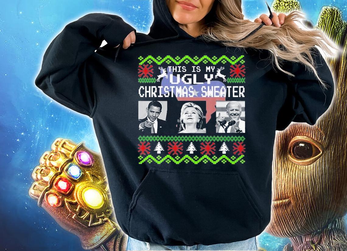 This Is My Ugly Christmas Sweater Obama Biden T-Shirt hoodie