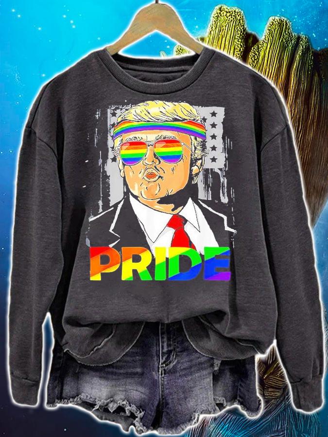 Trump LGBT Gay Pride Month Lesbian Bisexual Transgender T-Shirt sweatshirt