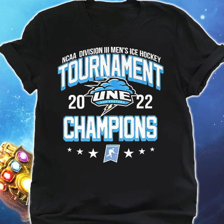 U New England Nor'easters NCAA Division III Men's Ice Hockey Champions 2022 T-Shirt shirt