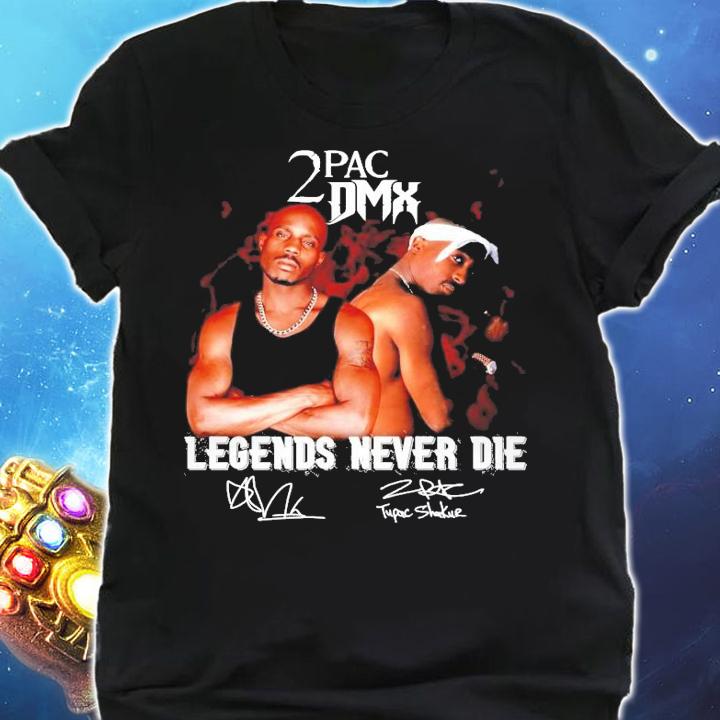 Trending 2PAC DMX Legends never die signature shirt t-shirt shirt