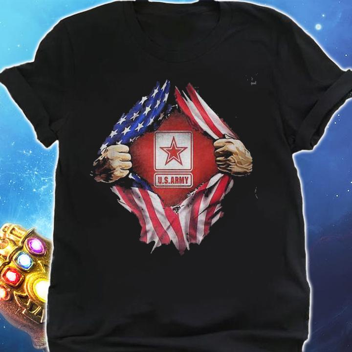 U.S.Army blood inside me 4th of July independence day shirt t-shirt shirt
