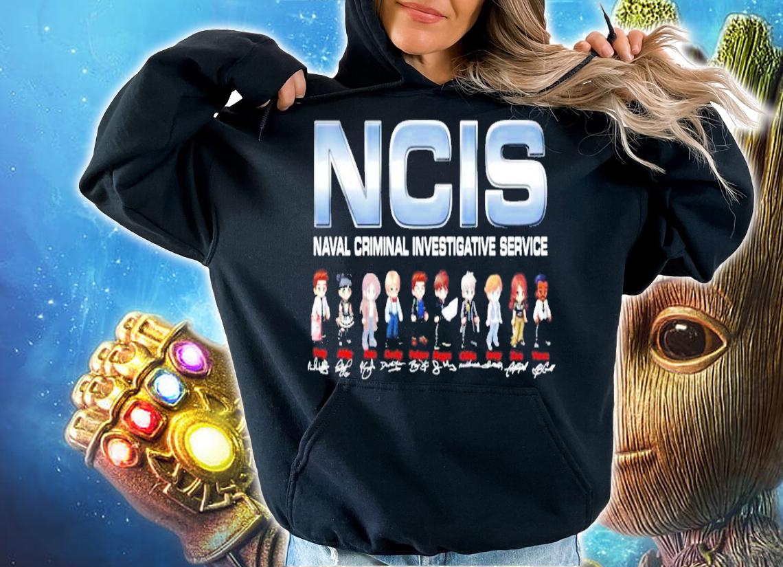 NCIS naval criminal investigative service characters chibi signatures t-shirt hoodie