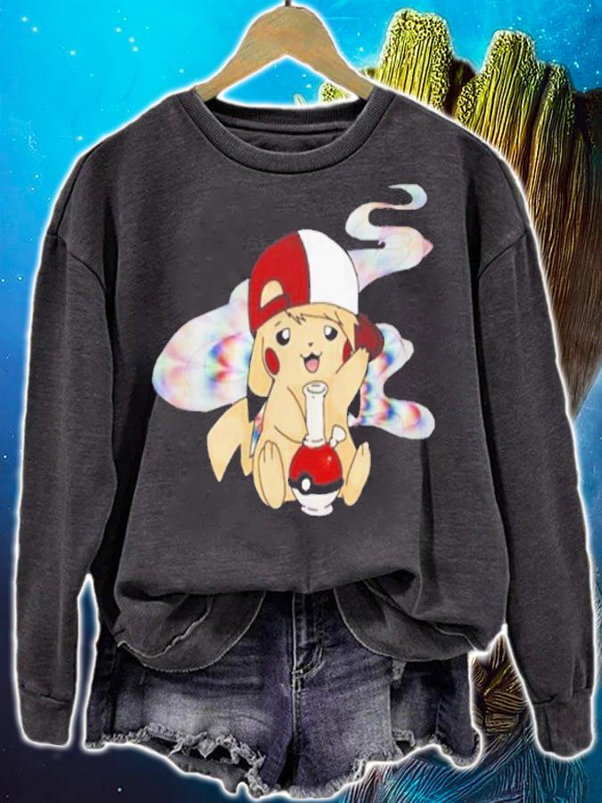 Pikachu Pokemon Smoking Weed t-shirt sweatshirt