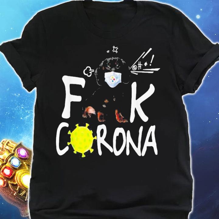 Pittsburgh Steelers Dachshund Fuck Corona t-shirt shirt