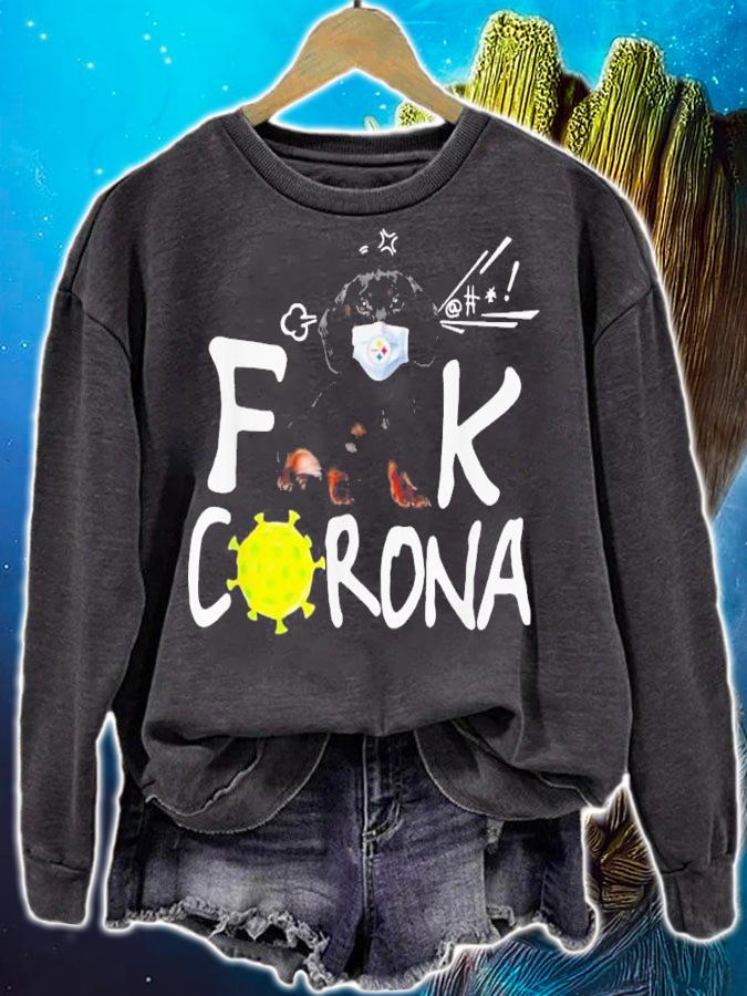 Pittsburgh Steelers Dachshund Fuck Corona t-shirt sweatshirt