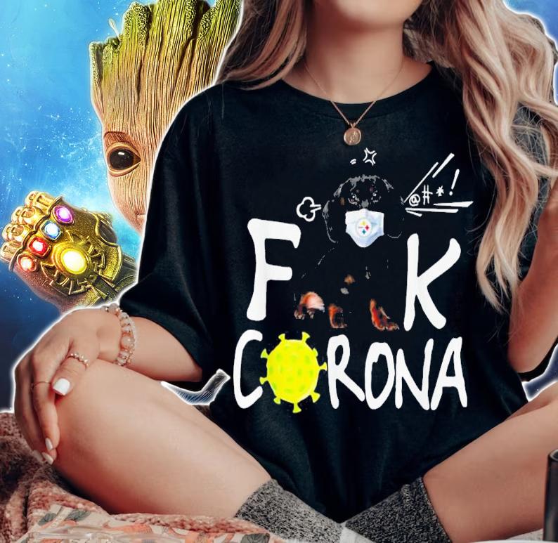Pittsburgh Steelers Dachshund Fuck Corona t-shirt woman shirt