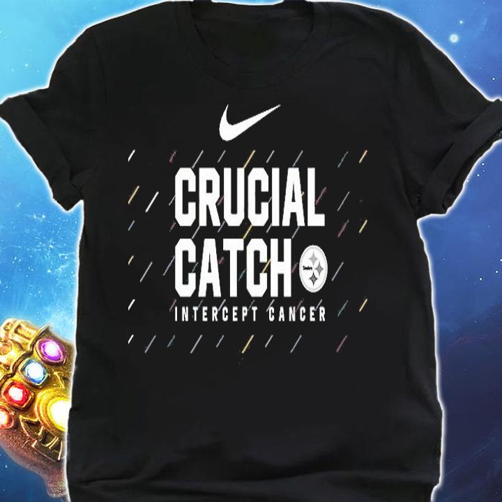 Pittsburgh Steelers Nike Crucial Catch Intercept Cancer shirt shirt