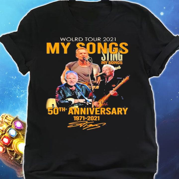 World tour 2021 Sing My Songs 50th anniversary 1971-2021 signature shirt shirt