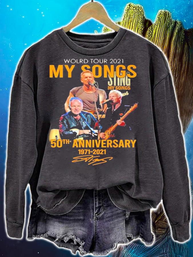 World tour 2021 Sing My Songs 50th anniversary 1971-2021 signature shirt sweatshirt