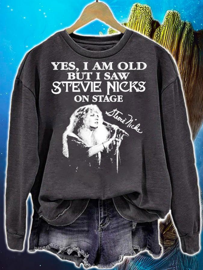 Yes I am old but I saw Stevie Nicks on stage signature shirt sweatshirt
