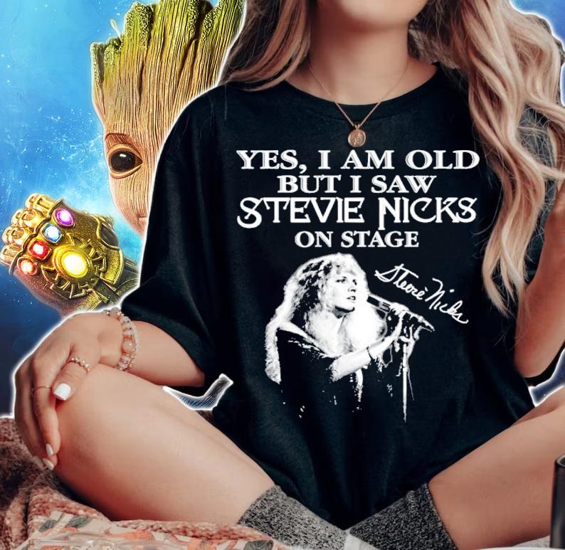 Yes I am old but I saw Stevie Nicks on stage signature shirt woman shirt