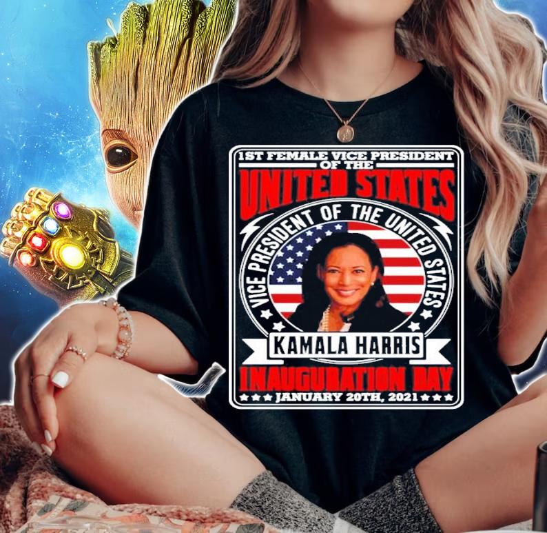 1 st female vice president of the United States vice president of the US Kamala Harris shirt woman shirt