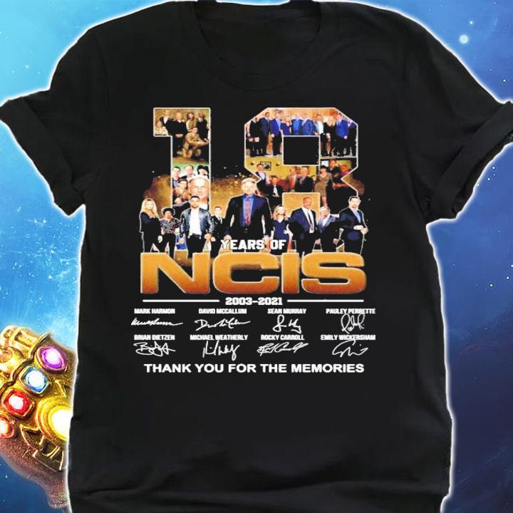 18 Years Of NCIS 2003-2021 Signatures shirt shirt