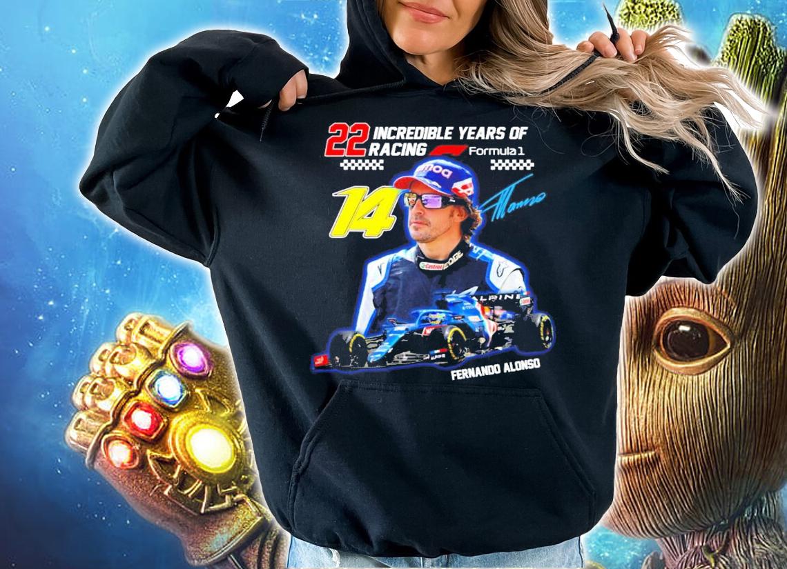 22 incredible years of racing Fernando Alonso signature shirt hoodie