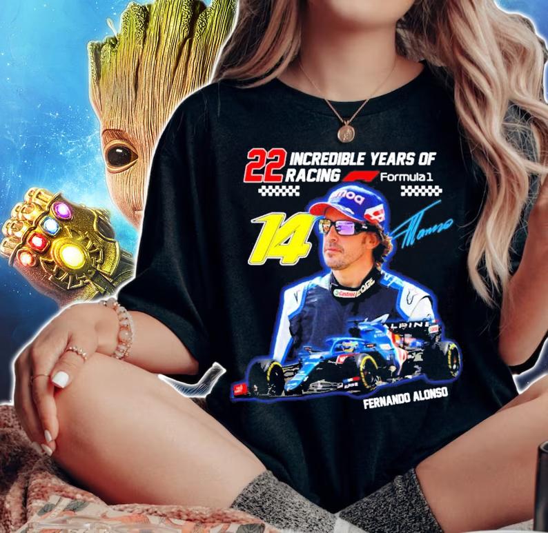 22 incredible years of racing Fernando Alonso signature shirt woman shirt