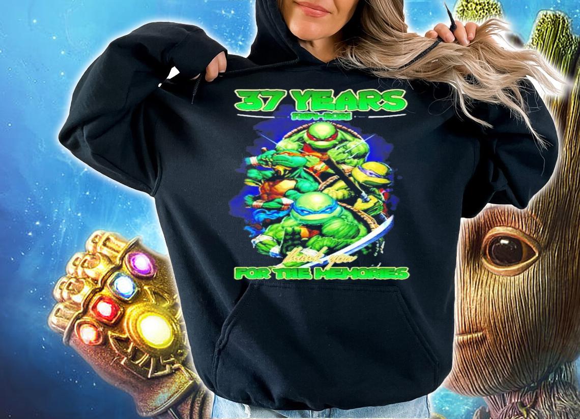 37 years 1984-2021 Ninja Turtles thank you for the memories shirt hoodie