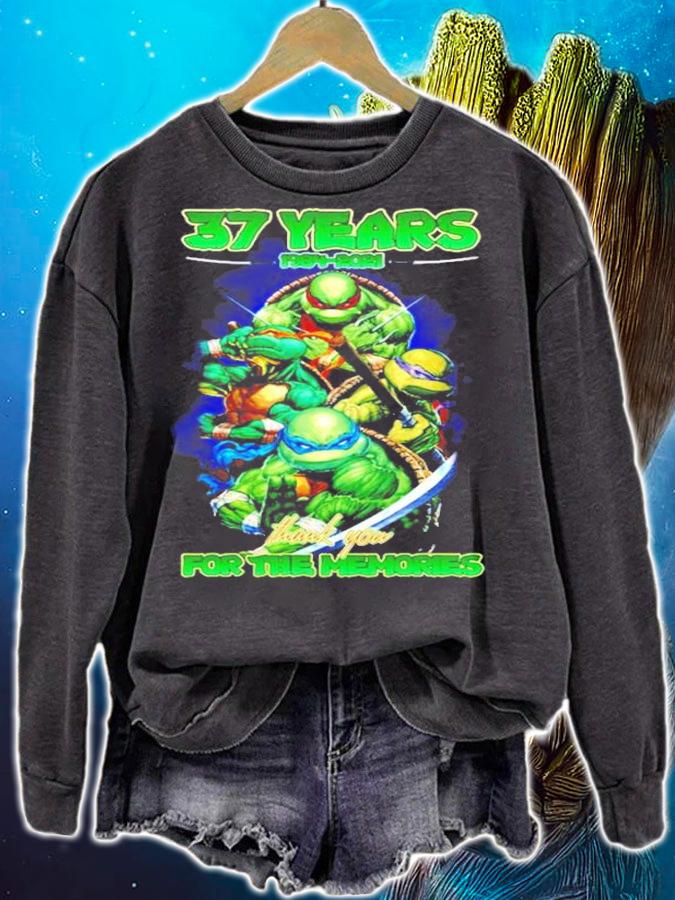 37 years 1984-2021 Ninja Turtles thank you for the memories shirt sweatshirt